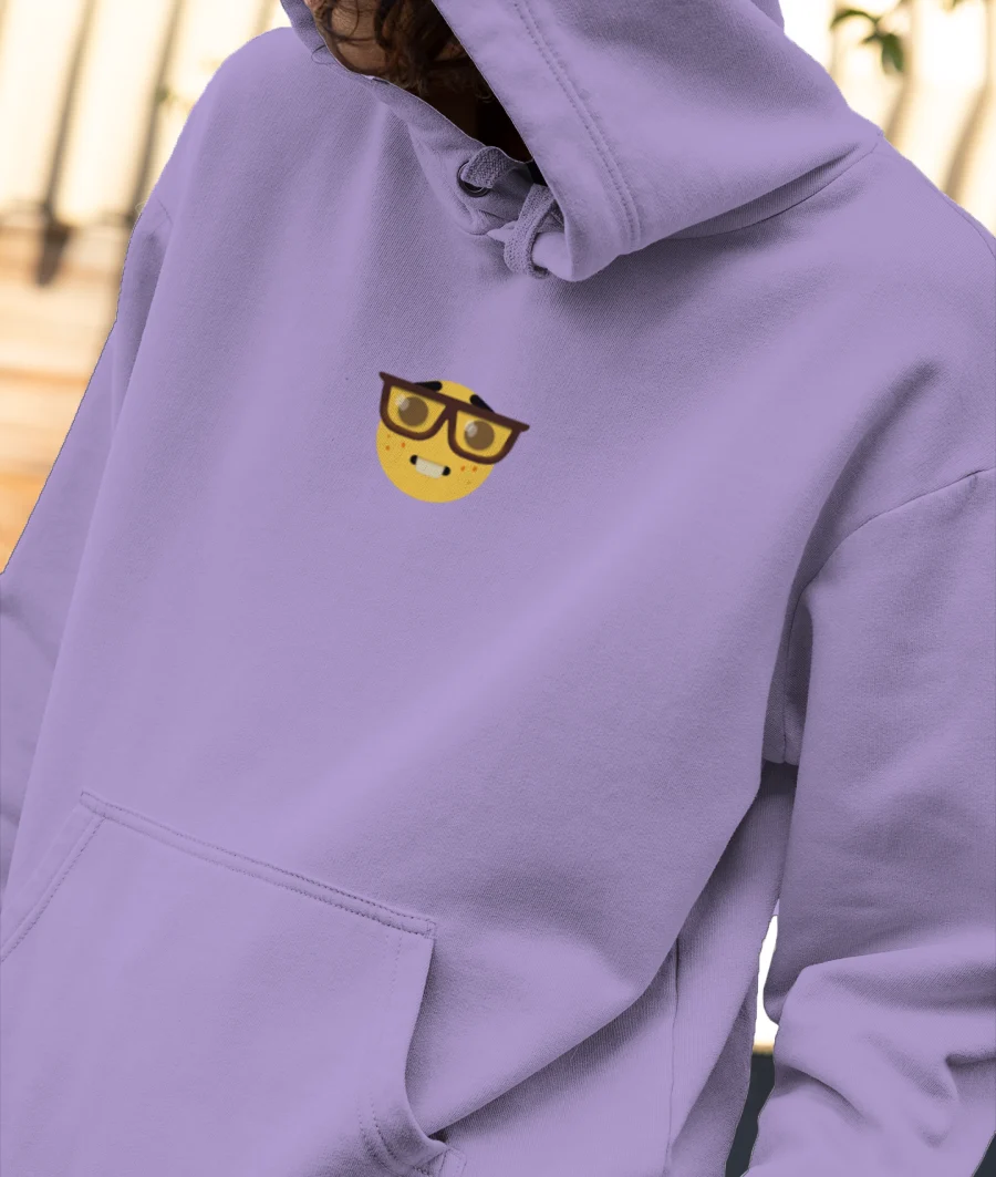 Nerd emoji Front-Printed Hoodie