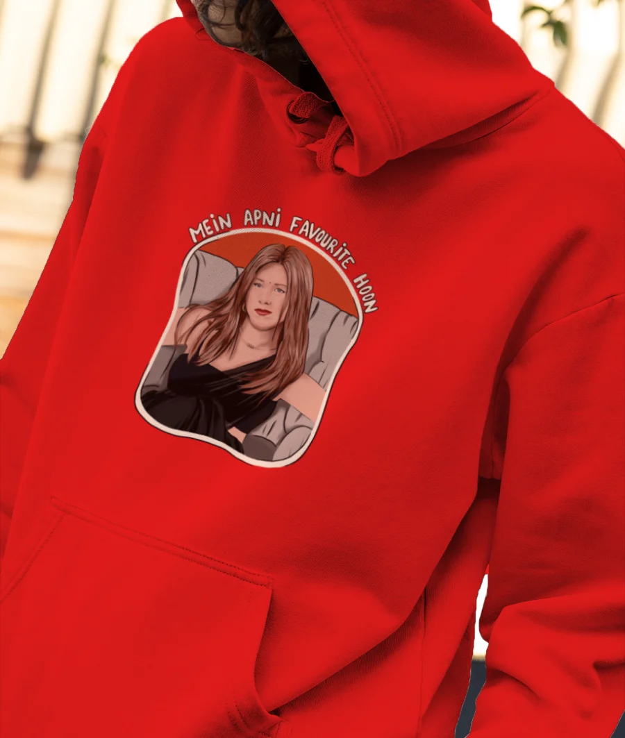 Rachel Green in india Front-Printed Hoodie
