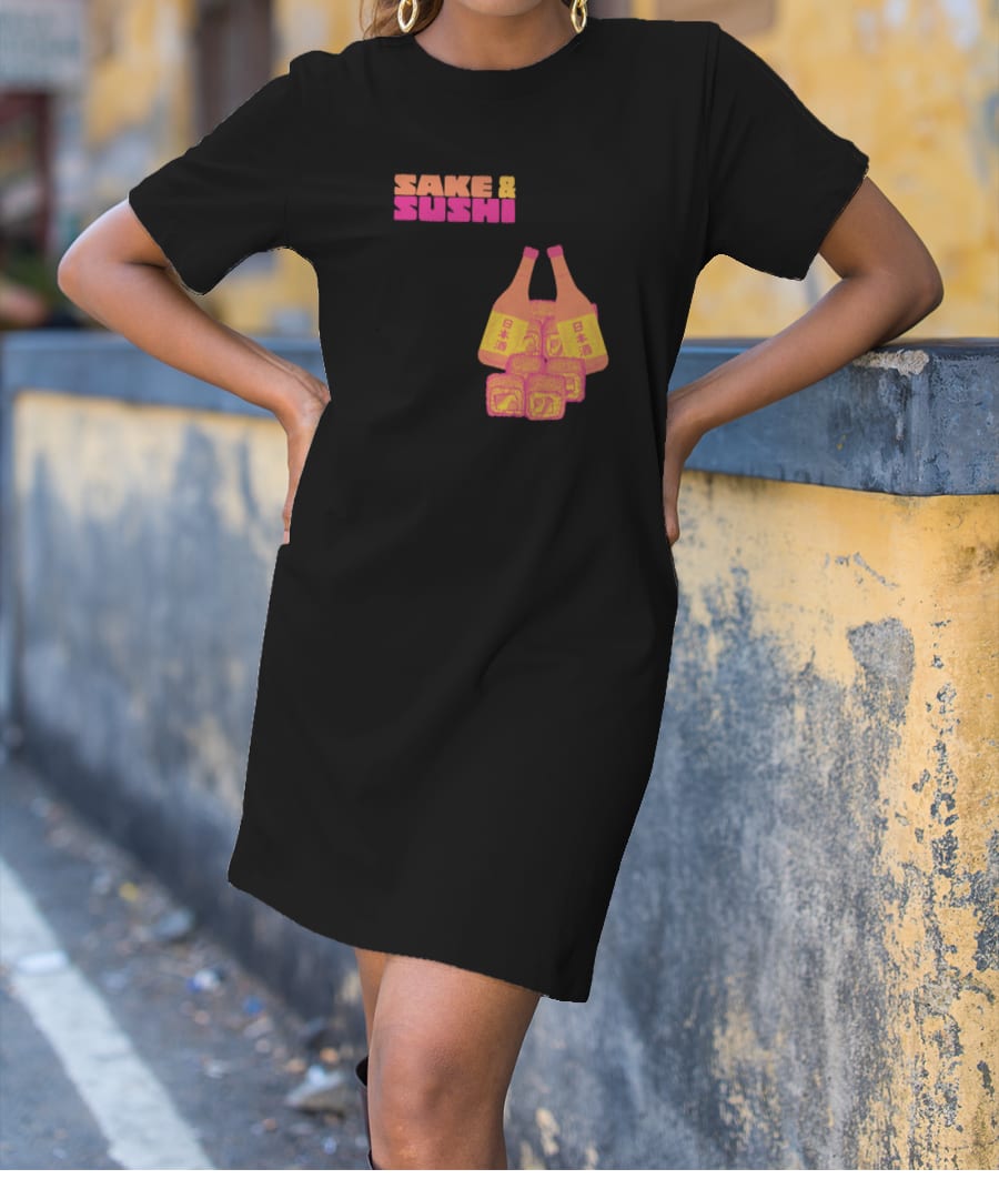 Sake and Sushi (KPop) T-Shirt Dress
