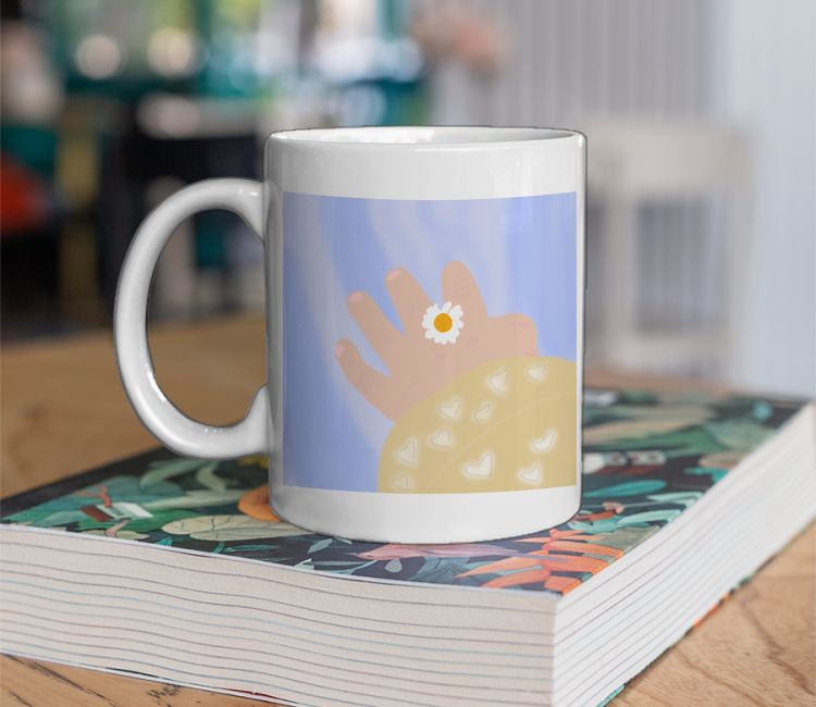 Flower baby hand  Coffee Mug