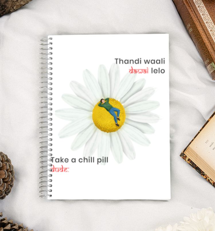 Take a chill pill  A5 Notebook