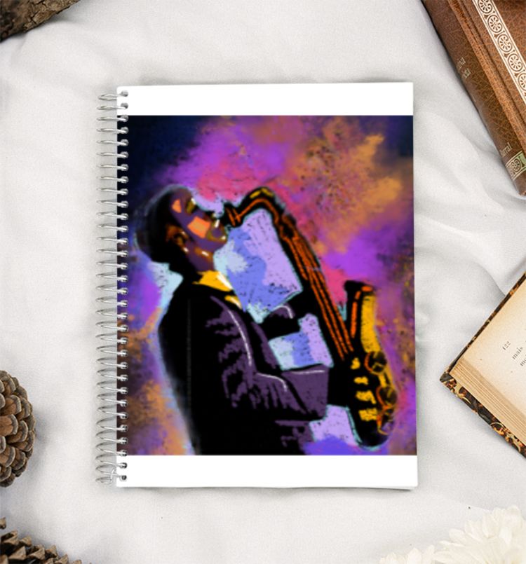 Jazz music 1900 A5 Notebook