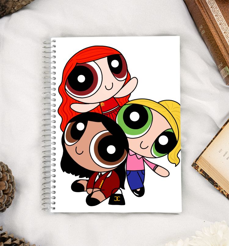 Betty, Veronica, Cheryl but it's the Powerpuff girls A5 Notebook