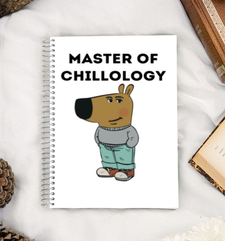master of chillology chill guy A5 Notebook