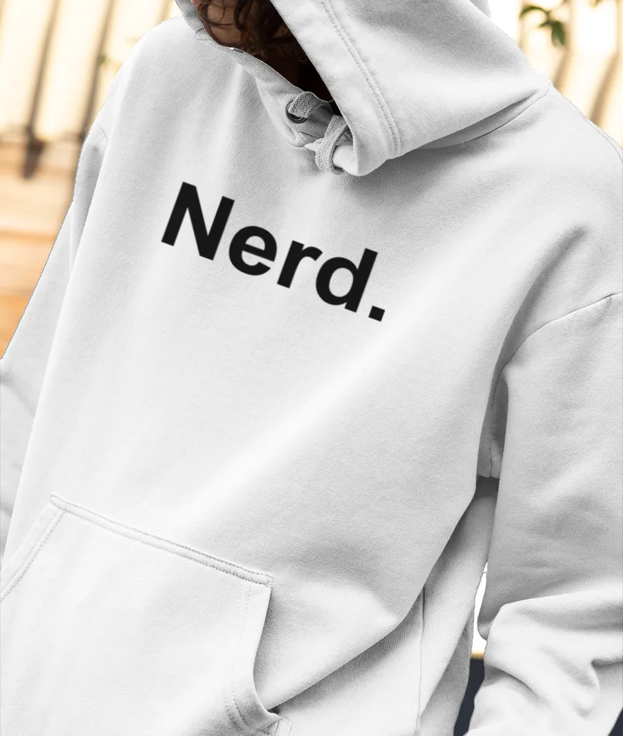 Nerd Front-Printed Hoodie