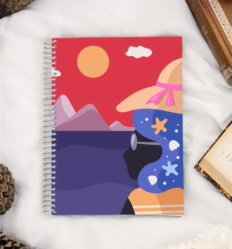 Chill Beach Sunset A5 Notebook