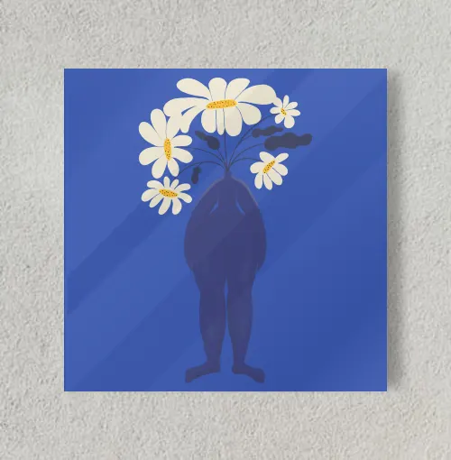Flower Pot 8" x 8" Acrylic Poster