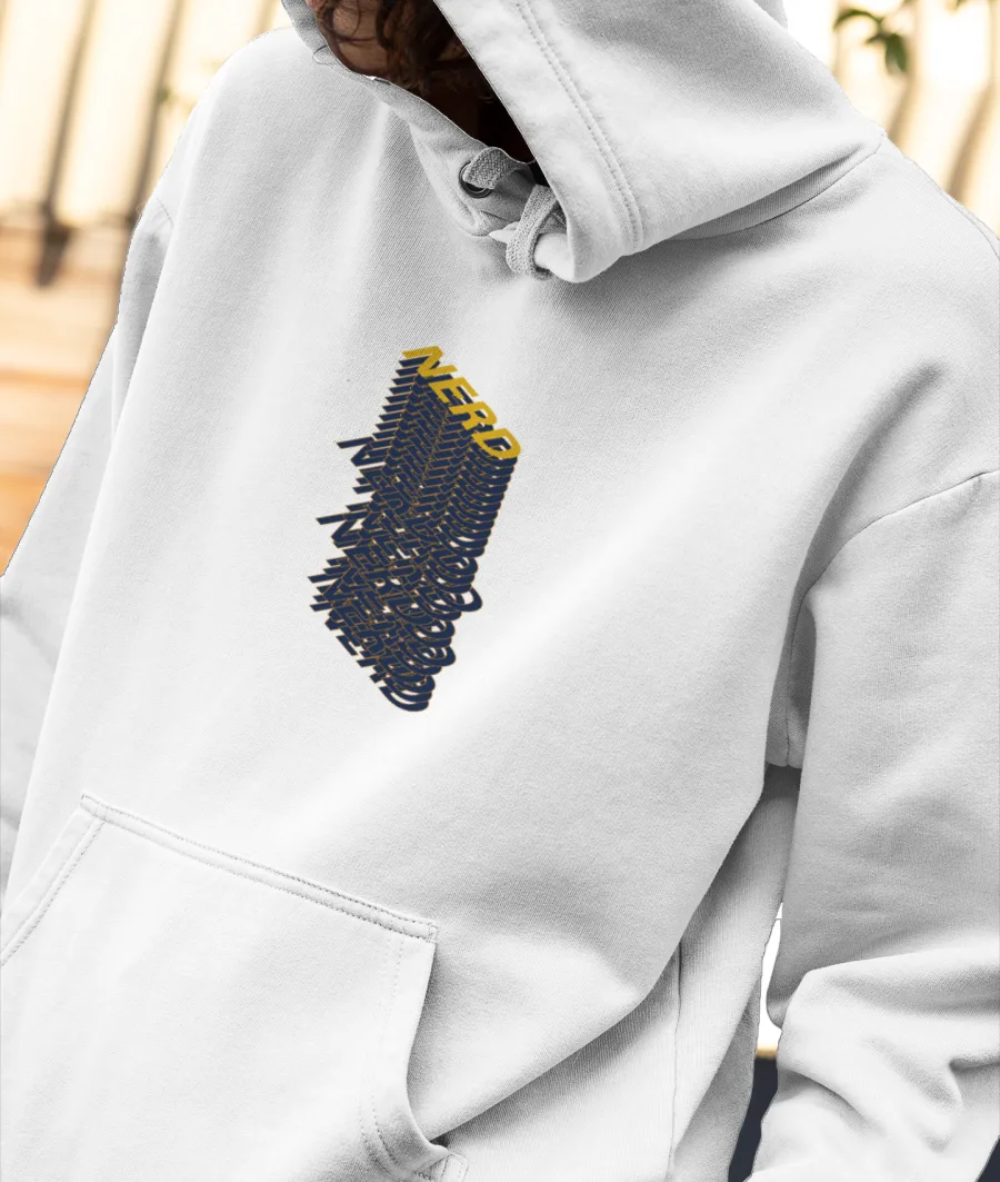 Nerd Front-Printed Hoodie
