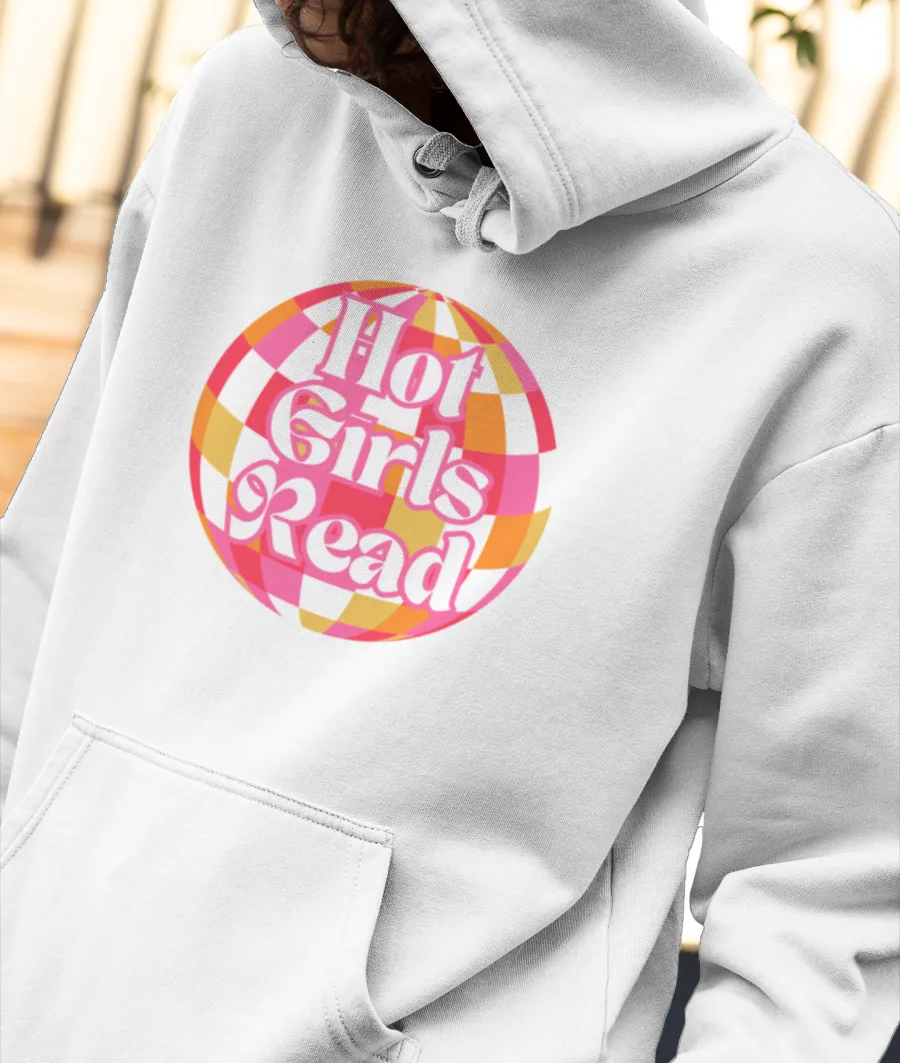 Hot Girls Read Front-Printed Hoodie