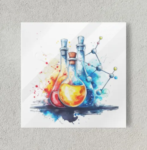Science bucket 1 8" x 8" Acrylic Poster