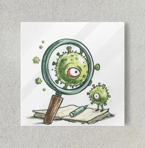 Science bucket 2 8" x 8" Acrylic Poster