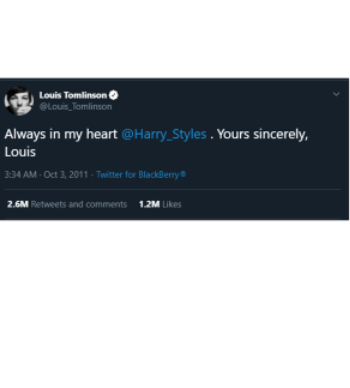 Always In My Heart Harry Styles Yours Sincerely Louis Frankly Wearing