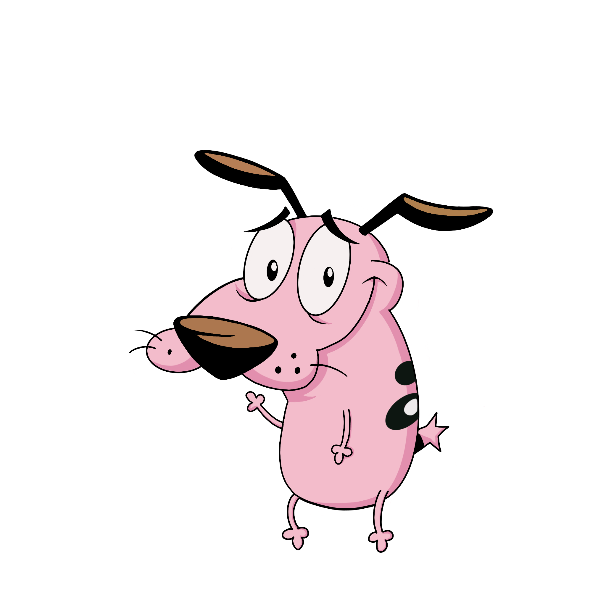 Courage, The Cowardly Dog - A3 Poster - Frankly Wearing Courage, The Cowardly Dog - A3 Poster - Frankly Wearing