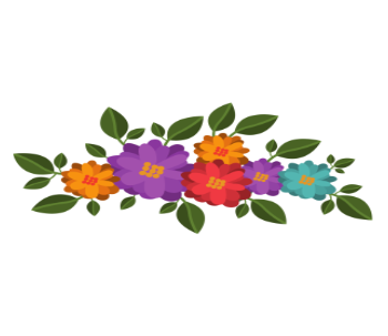 Colourful Flowers Art Design Crop Top - Crop Top - Frankly Wearing Colourful Flowers Art Design Crop Top - Crop Top - Frankly Wearing
