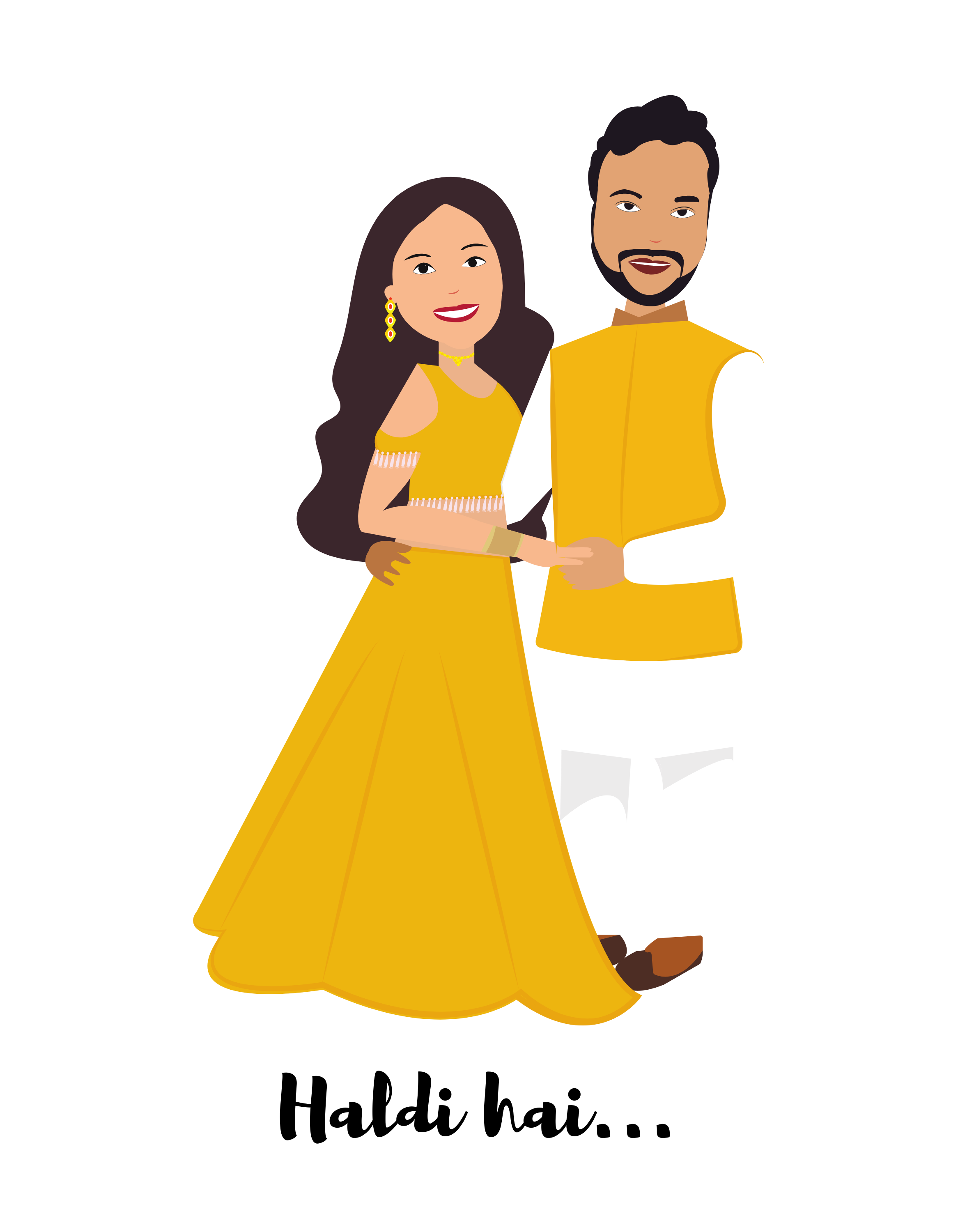 Haldi Hai! - A3 Poster - Frankly Wearing Haldi Hai! - A3 Poster - Frankly Wearing