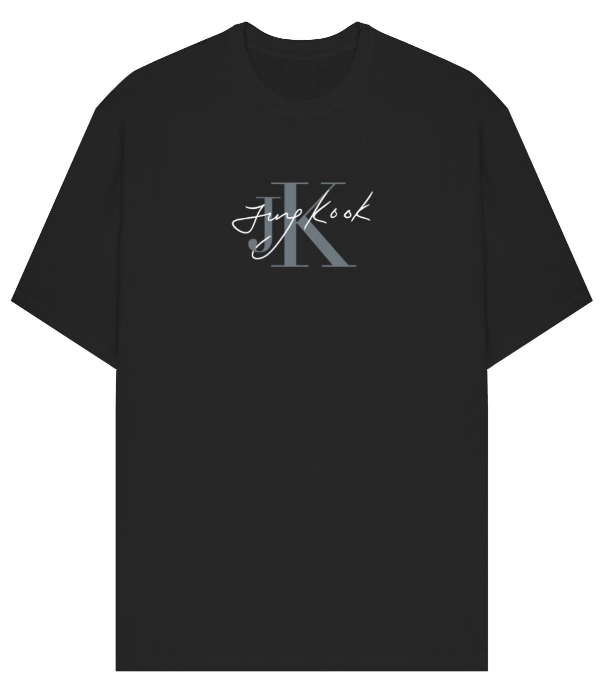 BTS Jung kook JJK x CK sign dk Oversized T-Shirt - Frankly Wearing
