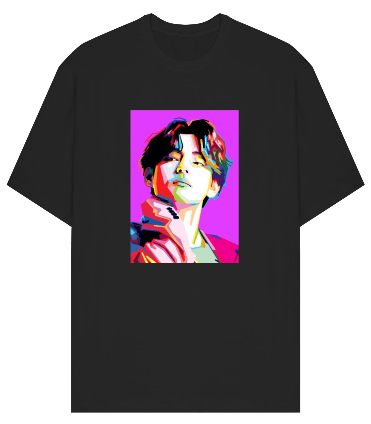 V (BTS) - Pop art Oversized T-Shirt - Frankly Wearing