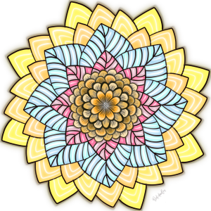 Download Sunflower Mandala Frankly Wearing