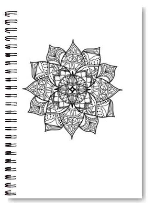 Mandala art A5 Notebook