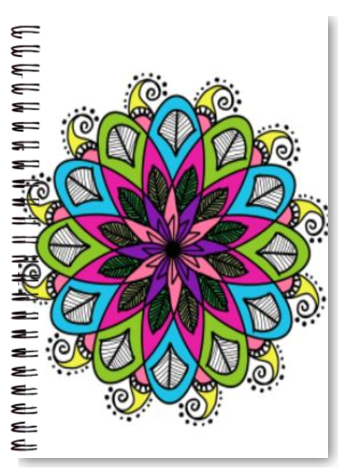 Colour mandala A5 Notebook