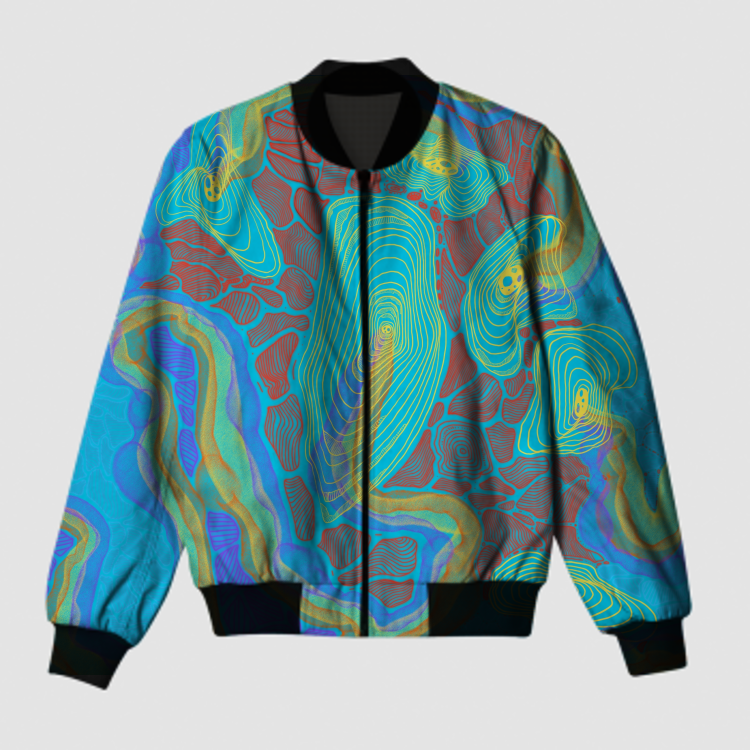 Portal flowers  Bomber Jacket