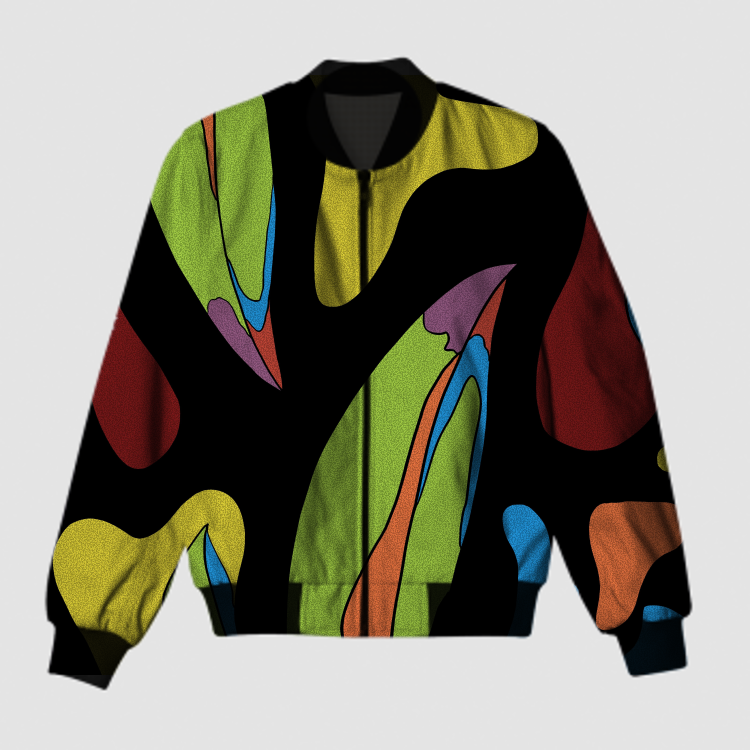 Toucan beak print Bomber Jacket