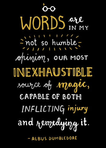 Words of Dumbledore Poster A3 Poster