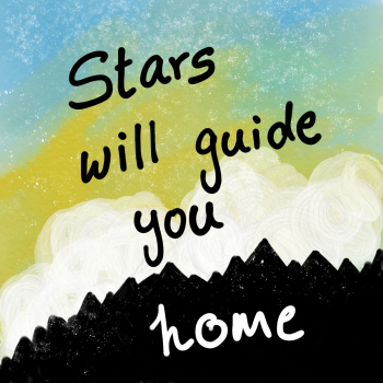 Stars will guide you home A3 Poster