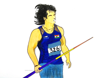 Neeraj Chopra_ Indian Javelin Star A3 Poster