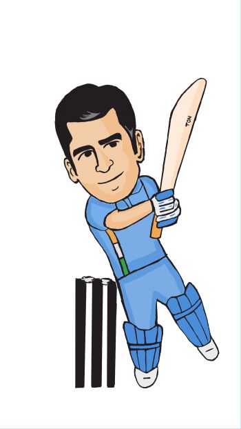 MS DHONI A3 Poster