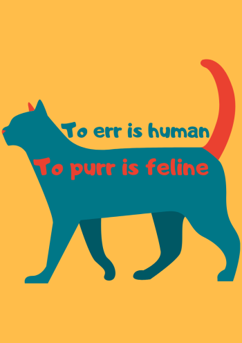 To purr is feline A3 Poster