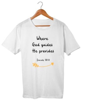 Where God guides He provides Classic T-Shirt