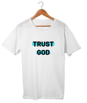 Trust God blue shade Regular T-Shirt