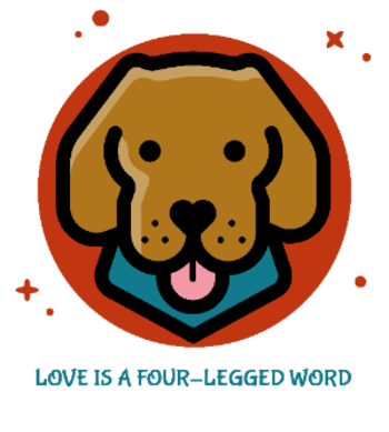 Love Is A Four Legged Word A3 Poster