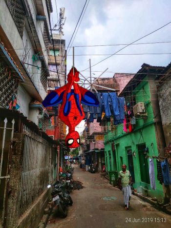 Spiderman X Kolkata  A3 Poster