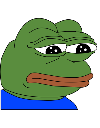 Sad pepe the frog A3 Poster