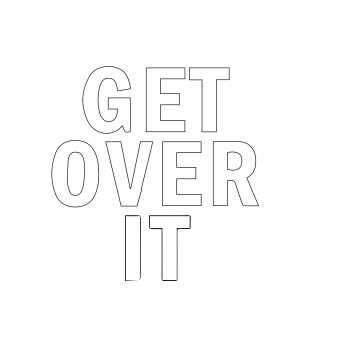 get over it A3 Poster