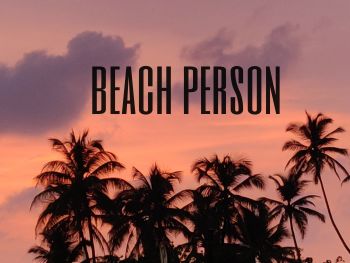 Beach Person A3 Poster