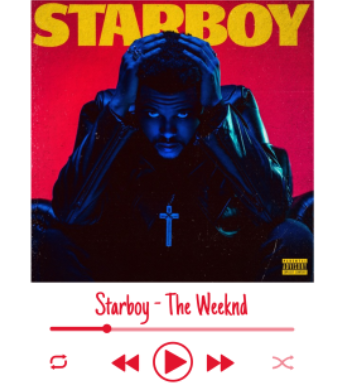 Starboy - The Weeknd A3 Poster