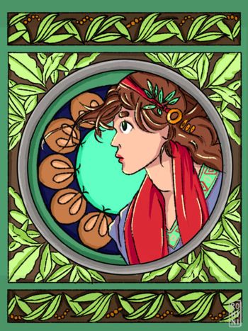 Art nouveau  A3 Poster