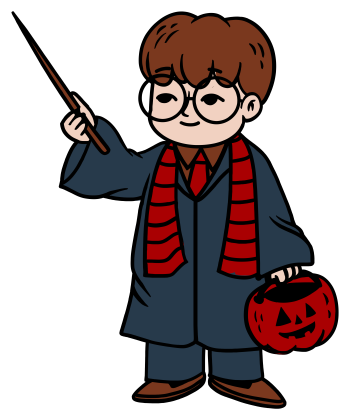 Little Harry Potter In Wizard World A3 Poster