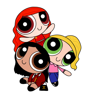Betty, Veronica, Cheryl but it's the Powerpuff girls A3 Poster