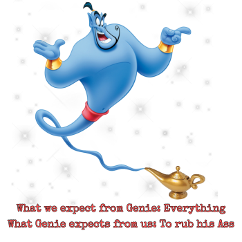 What Genie wants?  A3 Poster