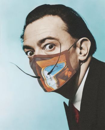 Salvador Dali Masked A3 Poster