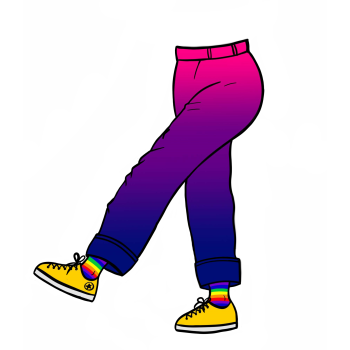 Cuffed Pants Mean You're Bi A3 Poster