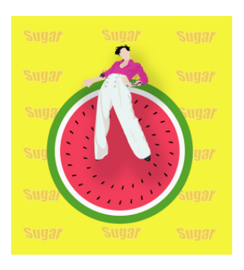 Watermelon sugar high! A3 Poster