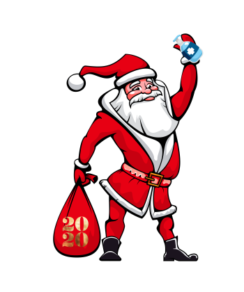 Santa Claus In Quarantine  A3 Poster
