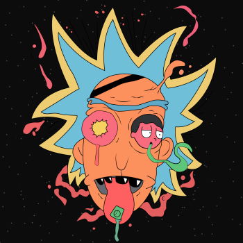 Trippy Rick A3 Poster