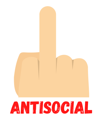 anti-social A3 Poster