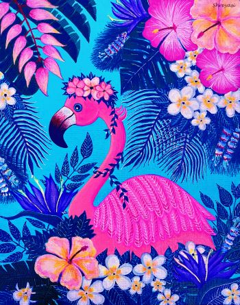 Neon Trip Flamingo 